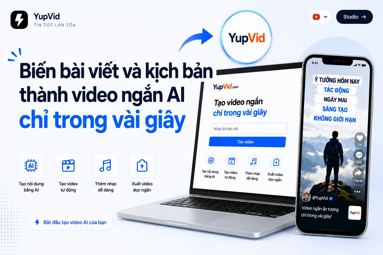 Xem cách dùng YupVid từ đầu đến cuối